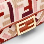 FENDI Baguette® Mini Canvas bag with multicolor FF embroidery - Image 2